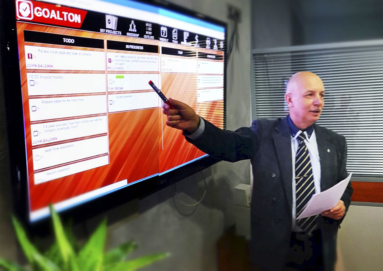 Goalton workflow kanban board pipeline